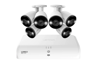 Lorex Fusion Series 4K+ 16 Channel (8 Wired + 8 Fusion Wi-Fi) 2TB Wired System with H13 Wired 4K IP Bullet Cameras