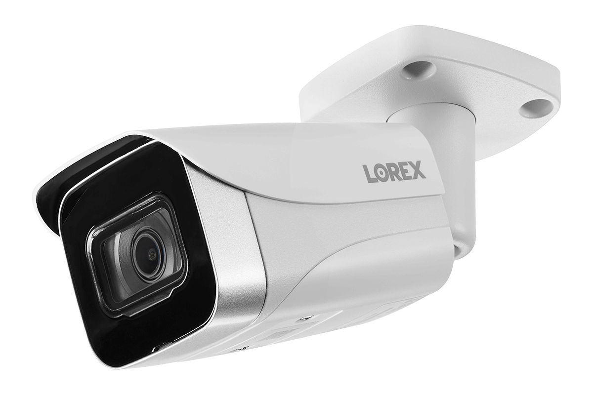 8-Channel NVR Fusion System with Six 4K (8MP) IP Cameras, HD Smart Indoor Wi-Fi Security Camera and Wi-Fi Floodlight Camera