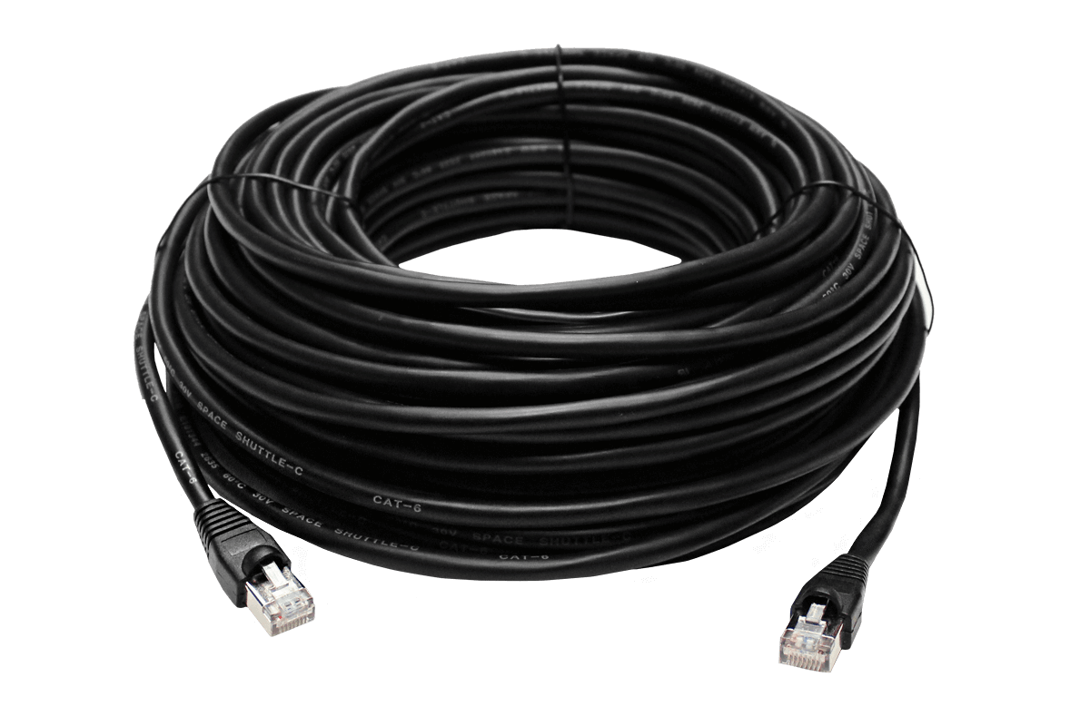 300ft CAT6 Outdoor Extension Cable, Weather Shielded, cUL CMR Riser Rated, UV Treated, Direct Burial Underground - Open Box