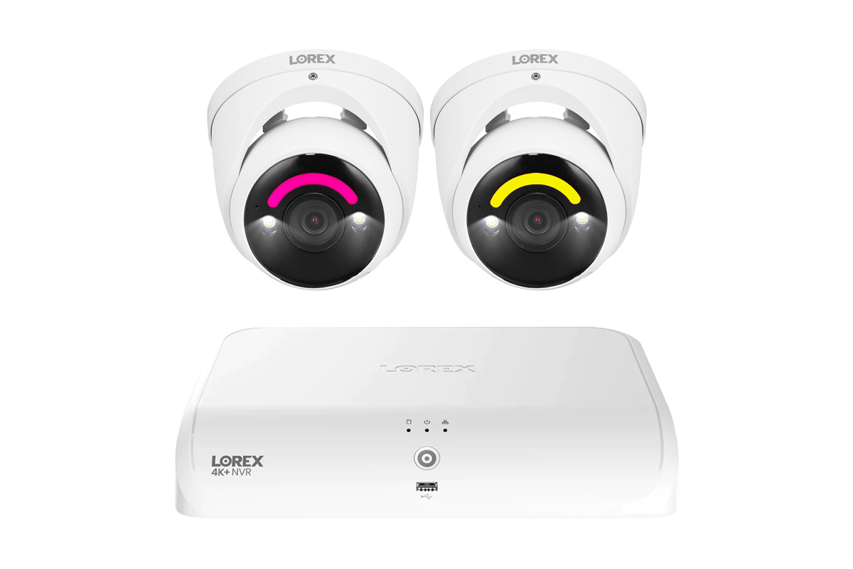 Lorex 4K+ 12MP 16 Camera Capable (8 Wired + 8 Fusion Wi-Fi ) 2TB Wired NVR System with H30 IP Dome Cameras