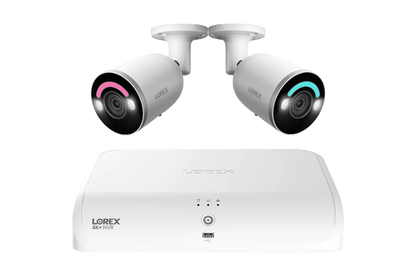 Lorex Fusion Series 4K 16 Channel (8 Wired + 8 Fusion Wi-Fi) 2TB Wired System with H12 Wired 4K IP Bullet Cameras