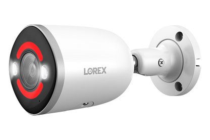 Lorex H15 4K Smart Security Lighting Deterrence Bullet AI PoE IP Wired Cameras