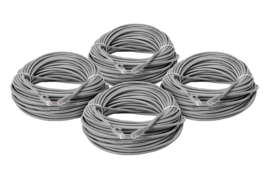 200 foot CAT5e Extension Cables, Fire Resistant and In-Wall Rated, CMR type (Riser) (4-pack)