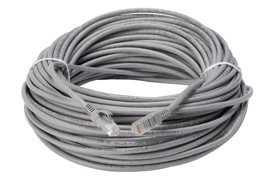 200 foot CAT5e Extension Cables, Fire Resistant and In-Wall Rated, CMR type (Riser) (4-pack)