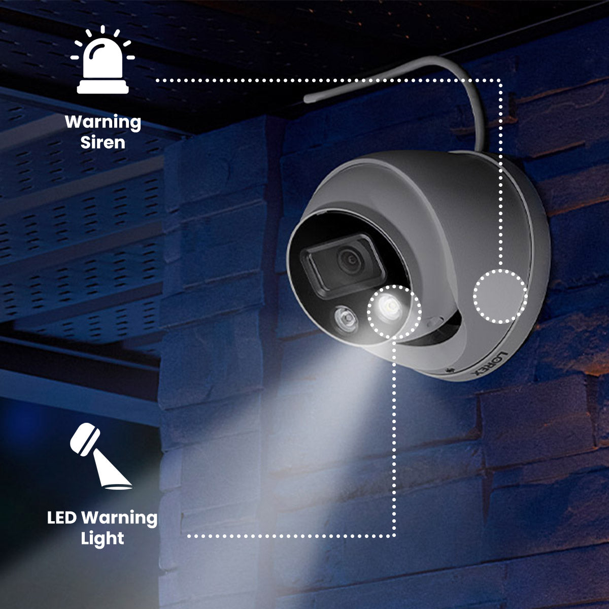 Lorex Fusion 4K+ 16 Channel (8 Wired + 8 Fusion Wi-Fi) 2TB NVR System with Four H13 Wired 4K IP Dome Cameras, One 2K Wired Doorbell, and One 2K Floodlight