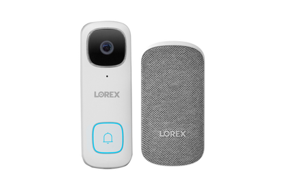 Lorex 2K Wi-Fi Video Doorbell (Wired) with Wi-Fi Chimebox