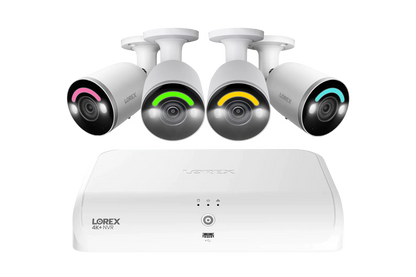 Lorex Fusion Series 4K 16 Channel (8 Wired + 8 Fusion Wi-Fi) 2TB Wired System with H12 Wired 4K IP Bullet Cameras
