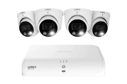 Lorex Fusion Series 4K+ 16 Channel (8 Wired + 8 Fusion Wi-Fi) 2TB Wired System with H13 Wired 4K IP Dome Cameras