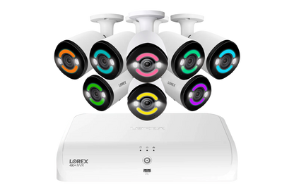 Lorex 4K+ 12MP 16 Camera Capable (8 Wired + 8 Fusion Wi-Fi ) 2TB Wired NVR System with H30 IP Bullet Cameras