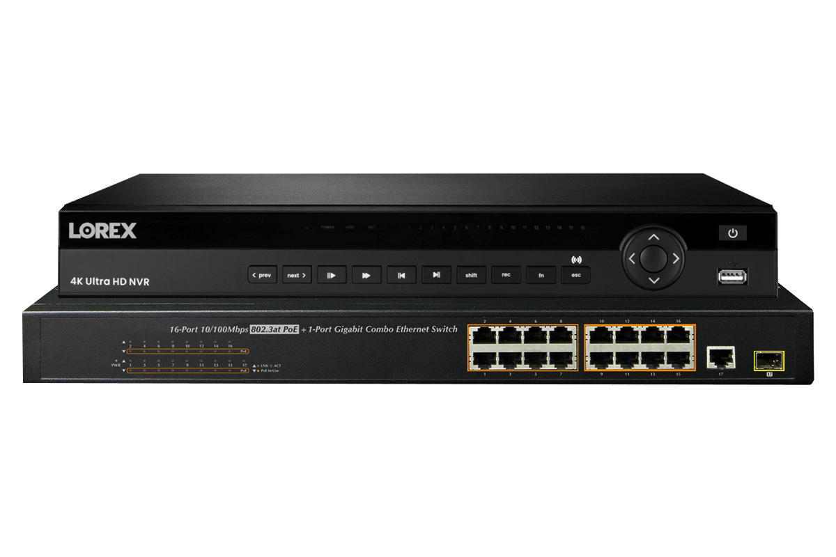 4K Ultra HD 32-Channel Security NVR with Lorex Cloud Connectivity and 8TB Hard Drive