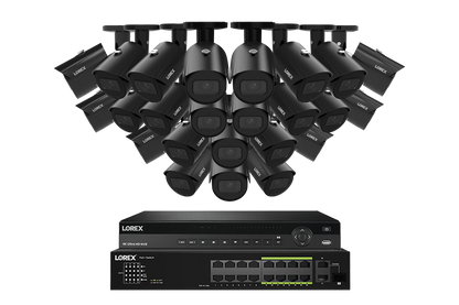 Lorex Elite Series 4K 32 Camera Capable 6TB Wired NVR System with 4MP (2K) A4 IP Bullet Cameras