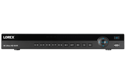 4K Ultra HD 8 Channel Security NVR, 2TB Hard Drive, POE, Records 4K (4 x 1080p) at 30FPS with Audio Recording
