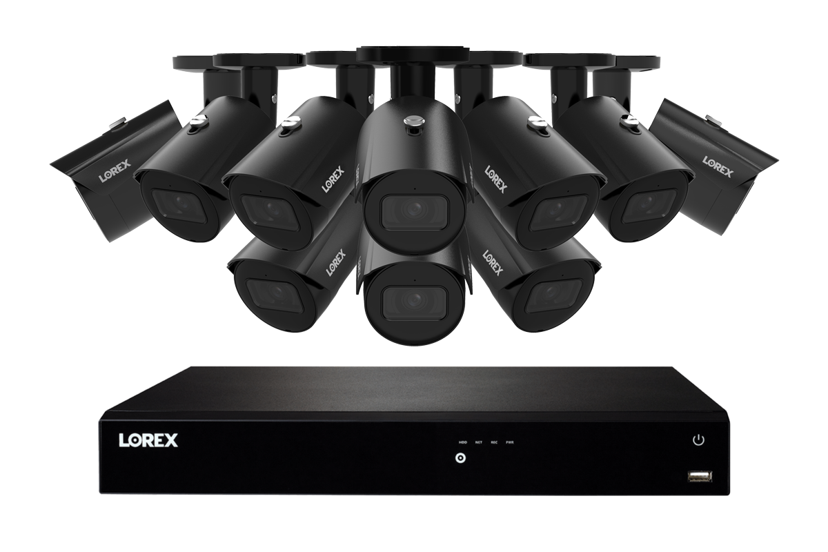 Lorex Fusion Series 4K 16 Camera Capable (Wired or Fusion Wi-Fi) 4TB Wired NVR System with A14 IP Bullet Cameras