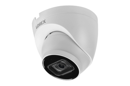 8-Channel Fusion NVR System with 4K (8MP) IP Dome Cameras with Listen-In Audio