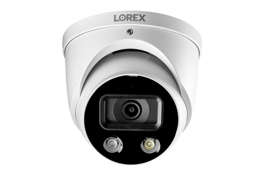 8-Channel Fusion NVR System with Dome and Bullet Smart Deterrence 4K IP Cameras