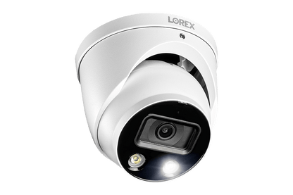 8-Channel Fusion NVR System with Dome and Bullet Smart Deterrence 4K IP Cameras