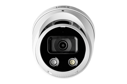 8-Channel NVR Fusion System with Four Smart Deterrence IP Dome Security Cameras and Two Indoor Wi-Fi Cameras
