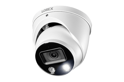 8-Channel NVR Fusion System with Four Smart Deterrence IP Dome Security Cameras and Two Indoor Wi-Fi Cameras