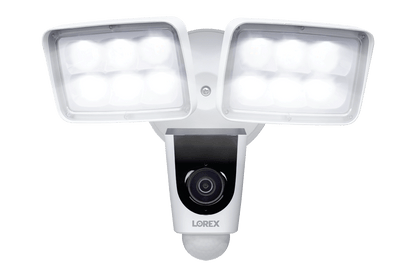 8-Channel NVR Fusion System with Six 4K (8MP) IP Cameras, 2K Wi-Fi Video Doorbell, Wi-Fi Floodlight Camera and Smart Sensor Starter Kit