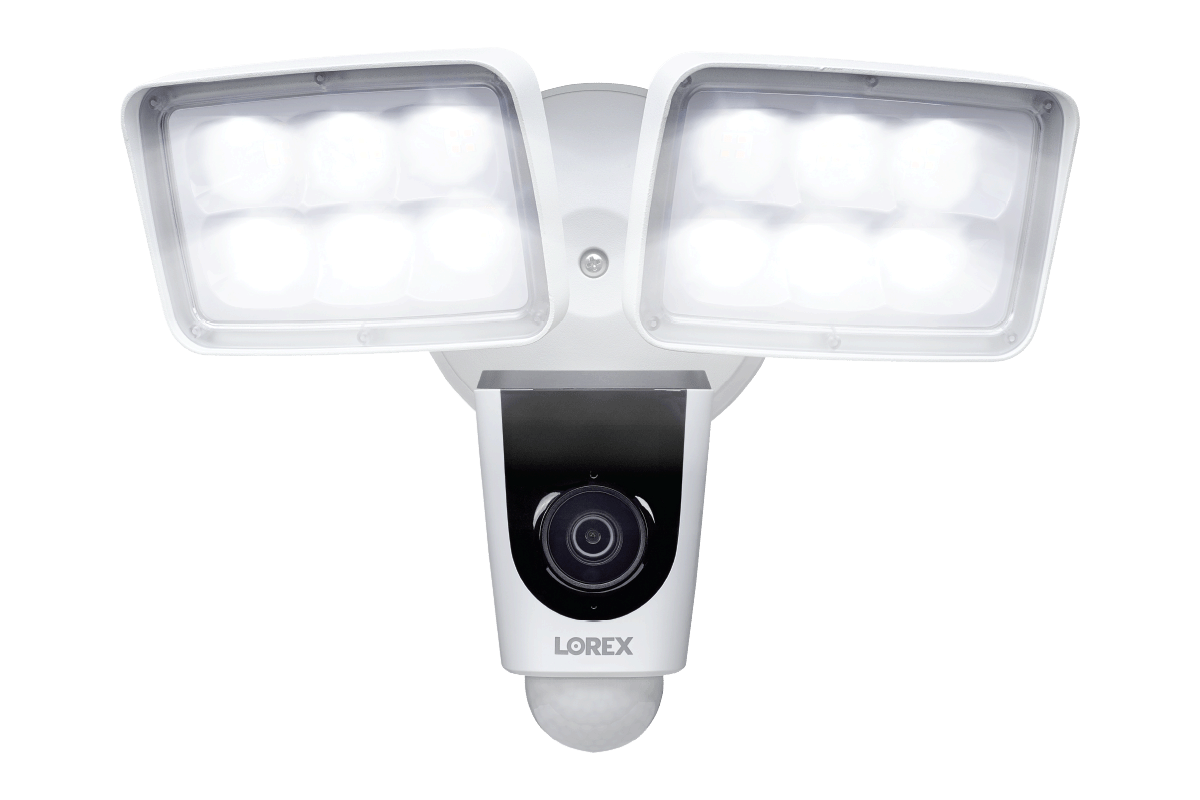 8-Channel NVR Fusion System with Six 4K (8MP) IP Cameras, HD Smart Indoor Wi-Fi Security Camera and Wi-Fi Floodlight Camera