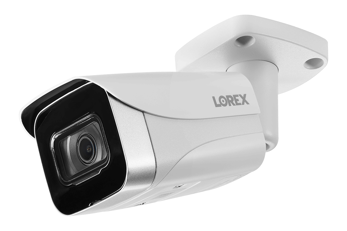 8-Channel NVR Fusion System with Six 4K (8MP) IP Cameras, HD Smart Indoor Wi-Fi Security Camera and Wi-Fi Floodlight Camera