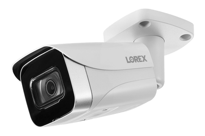 8-Channel NVR Fusion System with Six 4K (8MP) IP Cameras, HD Smart Indoor Wi-Fi Security Camera and Wi-Fi Floodlight Camera