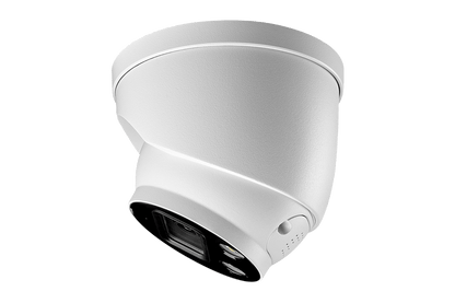 8-Channel NVR Fusion System with Six 4K Smart Deterrence IP Dome Security Cameras, Wi-Fi Floodlight and Indoor Camera