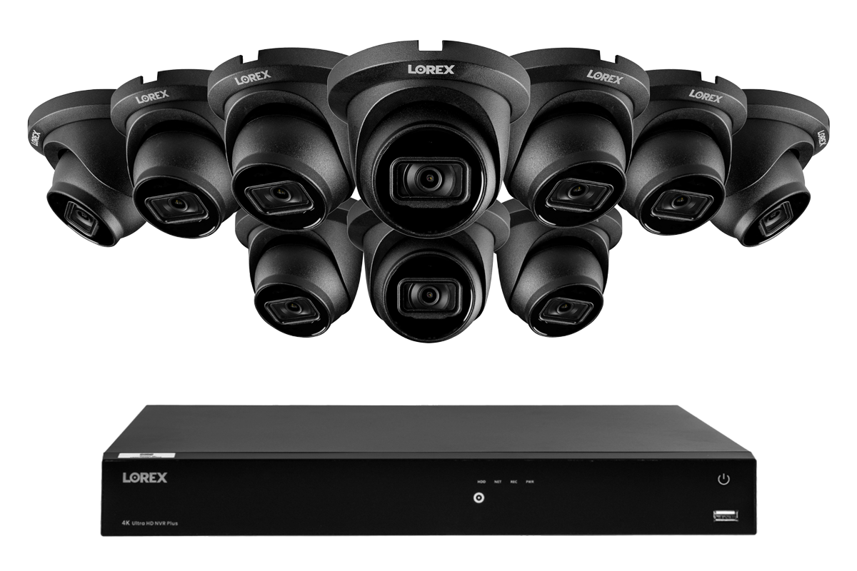 Lorex Fusion Series 4K 16 Camera Capable (Wired or Fusion Wi-Fi) 6TB Wired NVR System with A14 IP Dome Cameras