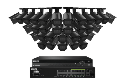 Lorex Elite Series 4K 32 Camera Capable 6TB Wired NVR System with 4MP (2K) A4 IP Bullet Cameras