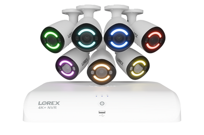 4K+ (12MP) IP Security Cameras with 16-Channel (8 Wired, 8 Wi-Fi) Fusion Recorder