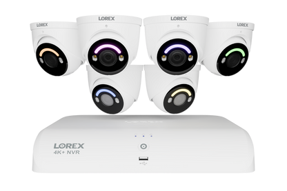 4K+ (12MP) IP Security Cameras with 16-Channel (8 Wired, 8 Wi-Fi) Fusion Recorder