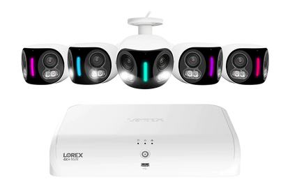 Lorex Fusion Series 4K+ 16 Channel (8 Wired + 8 Fusion Wi-Fi) 2TB Wired System with H20 Wired 4K IP Dual Lens Cameras