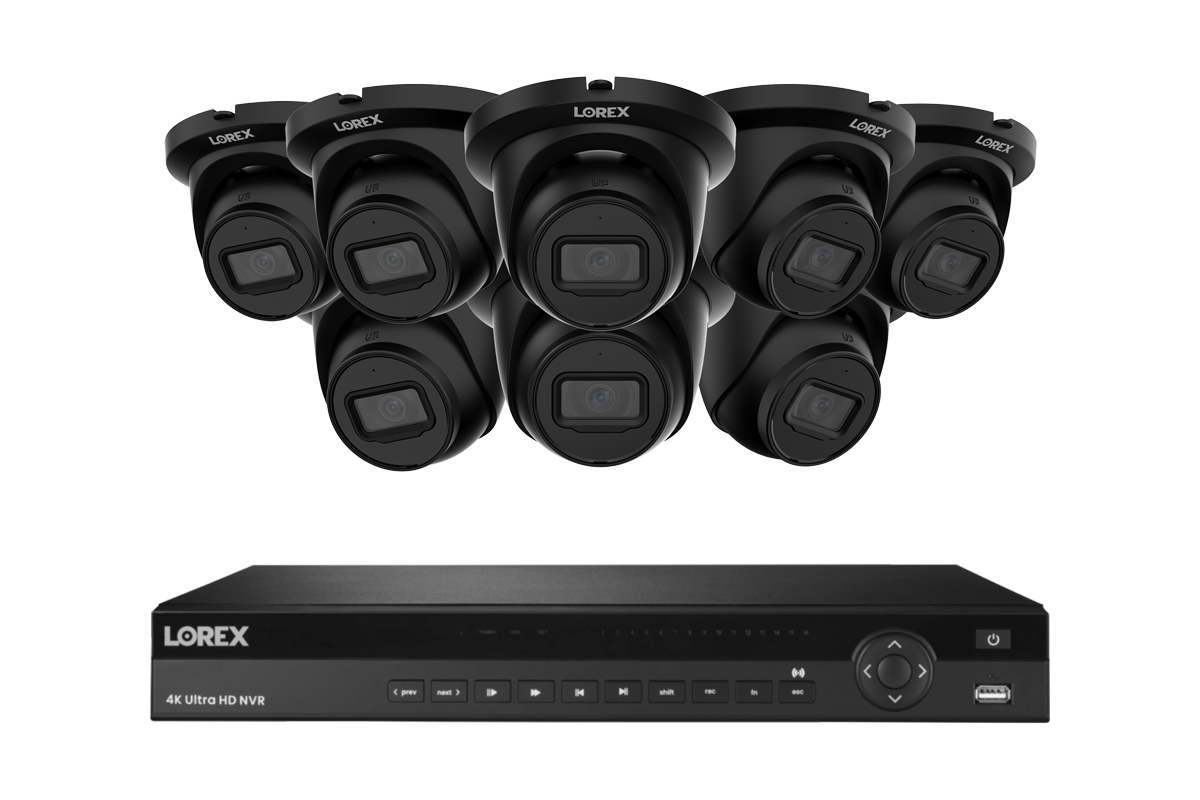 Lorex Elite Series 4K 16 Camera Capable 4TB Wired NVR System with 4MP (2K) A4 IP Turret Cameras