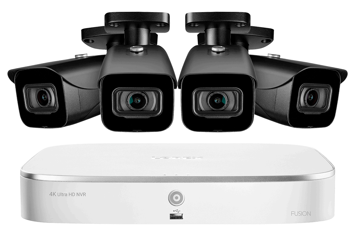 8-Channel Fusion NVR System with 4K (8MP) IP Cameras