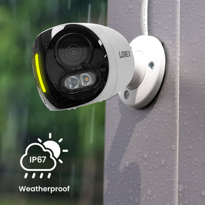 Lorex H20 4K IP Wired Dual Lens Security Camera with Smart Security Lighting and Smart Motion Detection - Open Box
