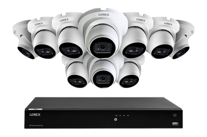 Lorex Fusion Series 4K 16 Camera Capable (Wired or Fusion Wi-Fi) 6TB Wired NVR System with A14 IP Dome Cameras