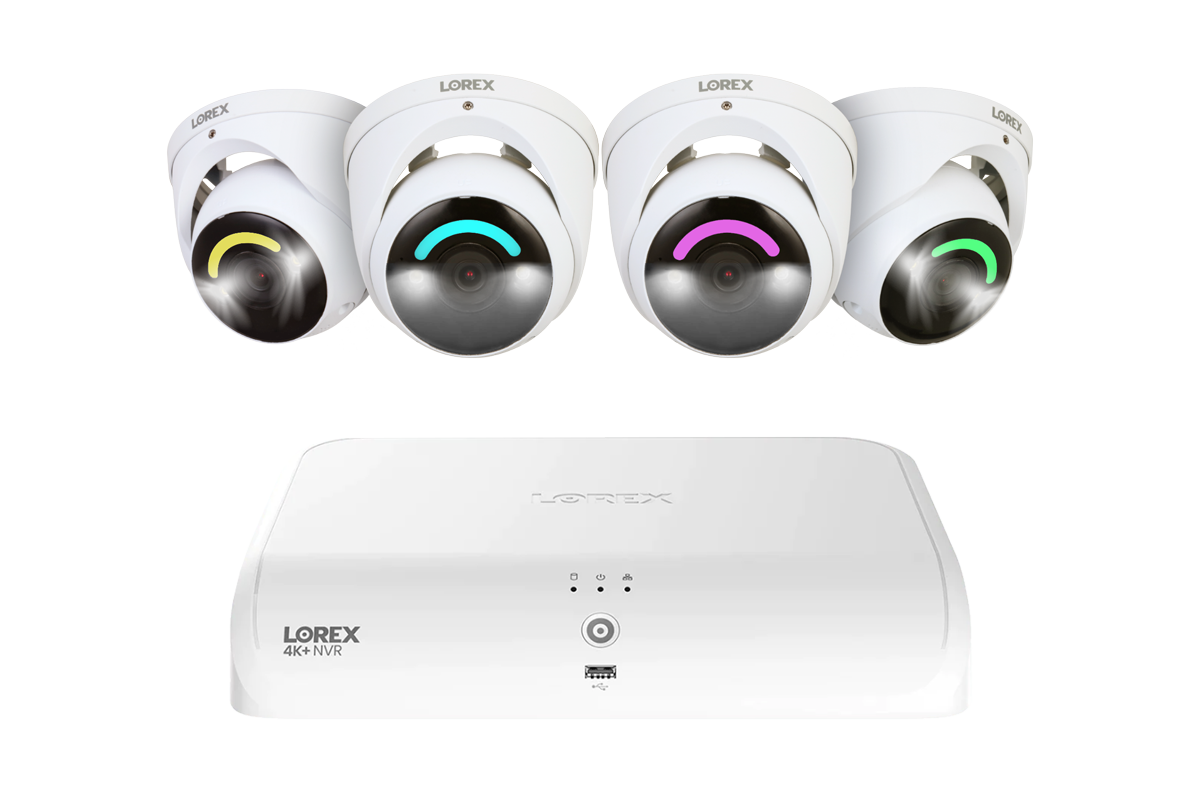 Lorex 4K+ 12MP 16 Camera Capable (8 Wired + 8 Fusion Wi-Fi ) 2TB Wired NVR System with H30 IP Dome Cameras