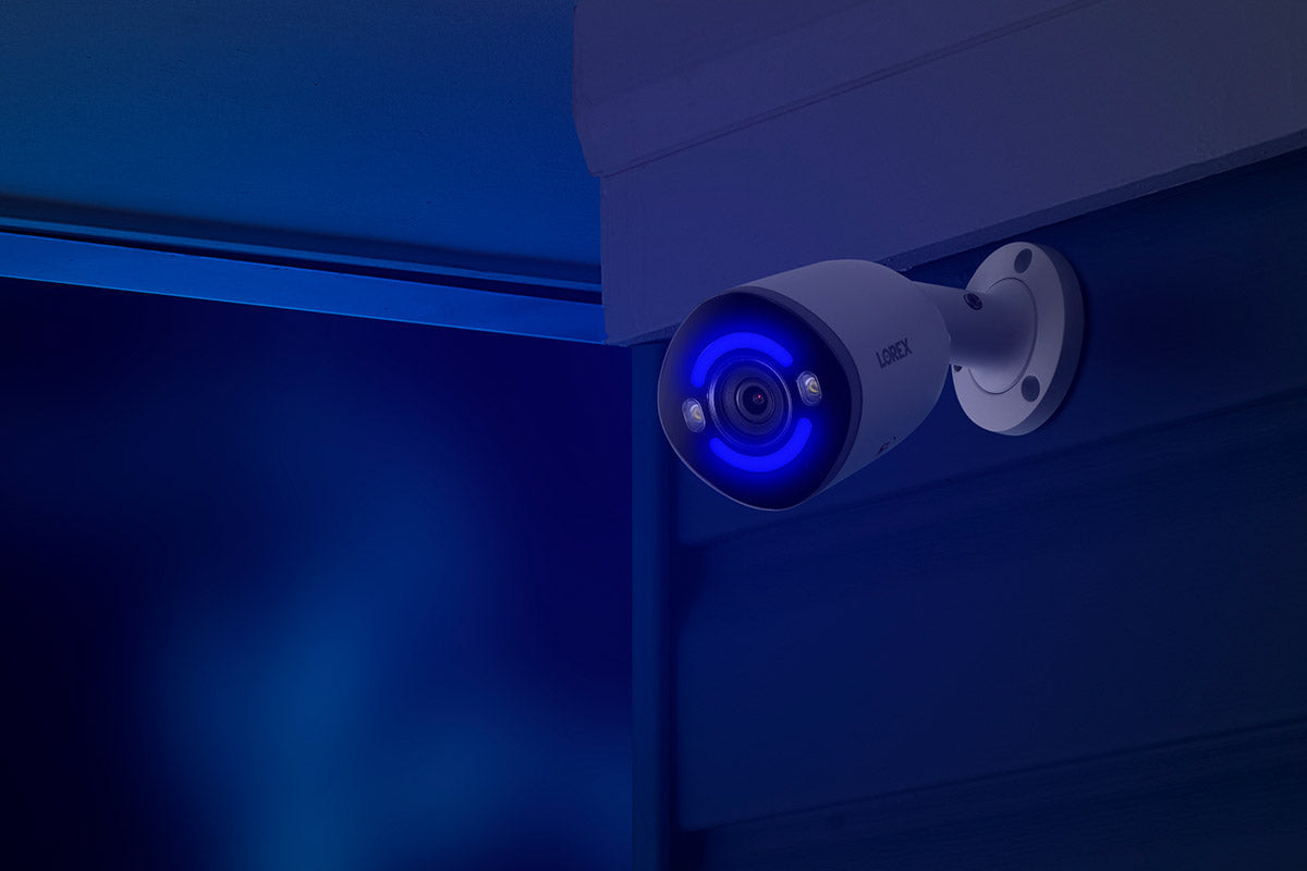 Lorex H15 4K Smart Security Lighting Deterrence Bullet AI PoE IP Wired Cameras