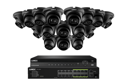 Lorex Elite Series 4K 32 Camera Capable 6TB Wired NVR System with A14 IP Turret Cameras