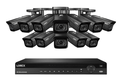 Lorex 4K (16 Camera Capable) 6TB Wired NVR System with Nocturnal 3 Smart IP Bullet Cameras with Motorized Varifocal Lens