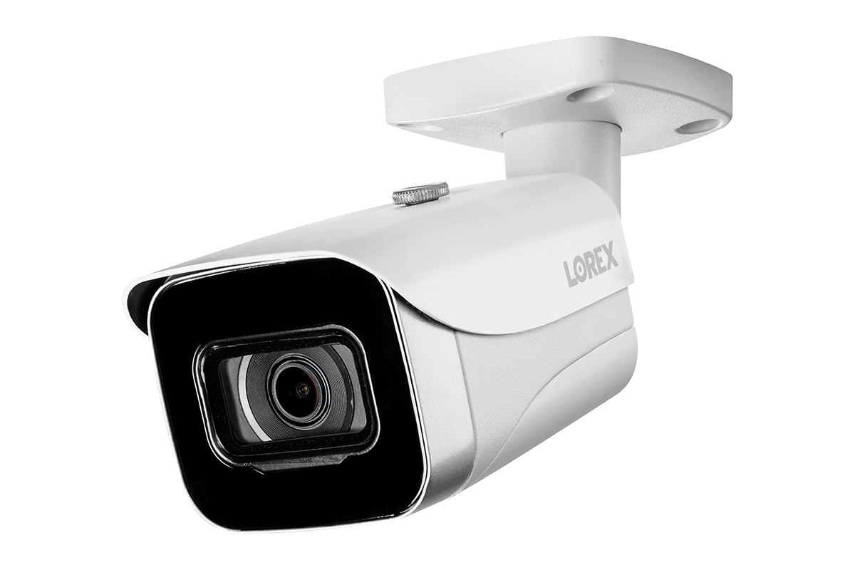 8-Channel NVR Fusion System with Six 4K (8MP) IP Cameras, HD Smart Indoor Wi-Fi Security Camera and Wi-Fi Floodlight Camera