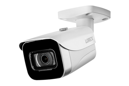 8-Channel NVR Fusion System with Six 4K (8MP) IP Cameras, HD Smart Indoor Wi-Fi Security Camera and Wi-Fi Floodlight Camera
