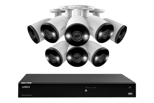 Lorex Fusion Series 4K 16 Camera Capable (Wired or Fusion Wi-Fi) 6TB Wired NVR System with H13 Bullet Cameras